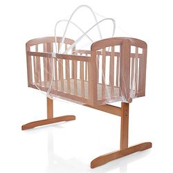 Babyhug Joy Cradle With Mosquito Net - Natural