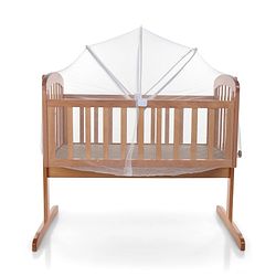 Babyhug Joy Cradle With Mosquito Net - Natural