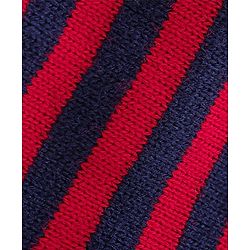 Babyhug Full Sleeves Striped Baby Sweater Set - Red & Navy