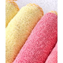 Babyhug Woven Terry Wash cloths Pack of 6 - Multicolour