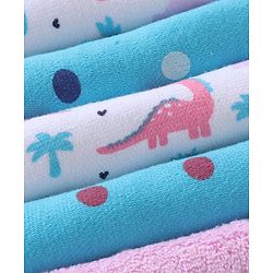 Babyhug Knit Terry Wash cloths Pack of 6 - Multicolour