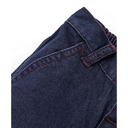 Babyhug Cotton Above Knee Length Bermuda With Stretch Solid Colour - Dark Blue