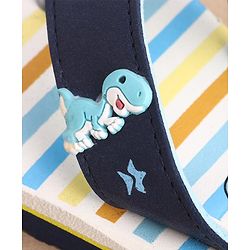 Cute Walk by Babyhug Slip On Flip Flops Dino Print - Blue