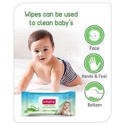 Babyhug Wet Wipes with Aloe Vera - 72 Pieces