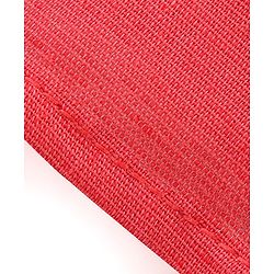 Babyhug Cotton Linen Half Sleeves Solid Kurta Shirt- Coral