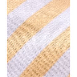 Babyhug Cotton Knit Full Sleeves Footed Sleep Suits Stripes & Dino Print Pack of 3 - Blue White & Orange