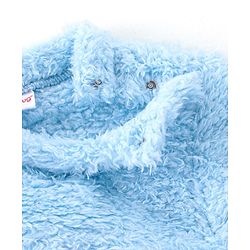 Babyhug Full Sleeves Winter Wear Top & Pajama Set Teddy Applique - Blue
