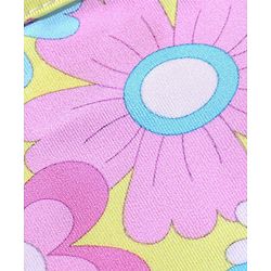 Babyhug Sleeveless Two Piece Swimsuit Floral Print - Pink