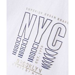 Babyhug Full Sleeves Party Blazer with T-Shirt Text Printed - Navy Blue & White