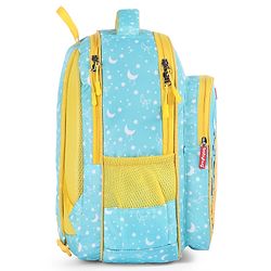 Babyhug Cute Monster School Backpack Blue - Height 16 Inches