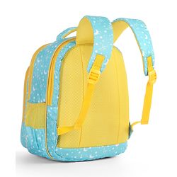 Babyhug Cute Monster School Backpack Blue - Height 16 Inches