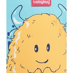 Babyhug Cute Monster School Backpack Blue - Height 16 Inches