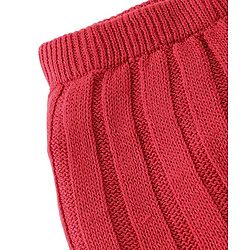 Babyhug Organic Cotton Full Length Fleece & Woollen Pant Solid Color - Red