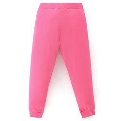 Babyhug Cotton Knit Lounge Pants Butterfly Print Pack of 2 - Pink & Yellow
