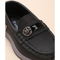 Cute Walk by Babyhug Slip On Formal Wear Shoes - Black
