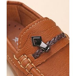 Cute Walk by Babyhug Formal & Partywear Slip On Shoes - Tan Brown