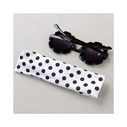 Babyhug Free Size Headband With Bow Applique & Sunglasses - Black
