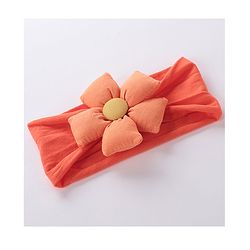Babyhug Free Size Headband With Flower Applique & Sunglasses - Orange
