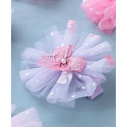 Babyhug Free Size Hair Pins Pack of 6 - Purple & Pink