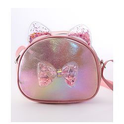 Babyhug Sling Bag with Bow - Pink