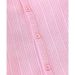 Babyhug Cotton Full Sleeves Thermal Vest & Legging Set Solid Colour - Pink