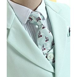 Babyhug Full Sleeves Classic Stretch Fit Party Suit Bow - Mint