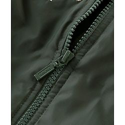 Babyhug Full Sleeves Woven Jacket with Detachable Hood - Olive