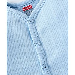 Babyhug Full Sleeves Solid Colour Thermal Vest - Blue