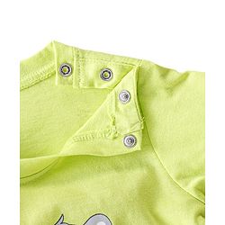 Babyhug Cotton Full Sleeves Tee With Stripes & Bear Graphics Pack Of 3- Green & Blue