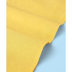 Babyhug 100% Cotton Woven Full Sleeves Solid Color Kurta Pyjama Set - Yellow