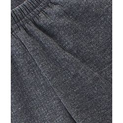 Babyhug Full Length Solid Thermal Pajama - Dark Grey