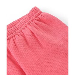 Babyhug Cotton Full Length Thermal Leggings Solid- Pink