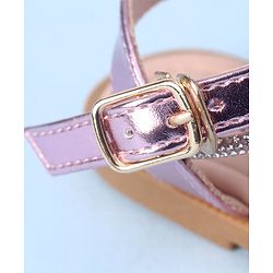 Cute Walk by Babyhug Studded Sandals with Buckle Closure - Pink