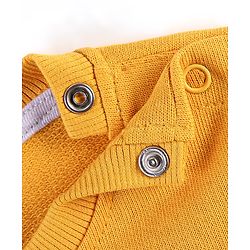 Babyhug Cotton Knit Full Sleeves Sweatshirt with Forest Adventure Graphics Print - Yellow