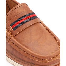Cute Walk by Babyhug Formal & Party Wear Slip On Loafers - Brown