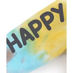 Babyhug 100% Cotton Full Sleeves Hooded T-Shirt & Lounge Pant Set Abstract Print- Blue Yellow & Orange