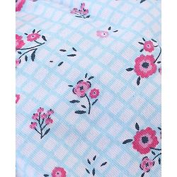 Babyhug 100% Cotton Panties Floral Print Pack of 3 - Pink Turquoise & Navy