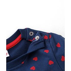 Babyhug Cotton Knit Full Sleeves Sweatshirt with Text Graphic Design Pack of 2 - Multicolour
