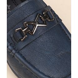 Cute Walk by Babyhug Slip On Formal & Party Wear Shoes with Applique - Navy Blue