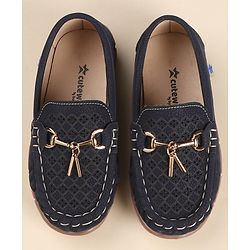 Cute Walk by Babyhug Formal Slip On Shoes - Blue