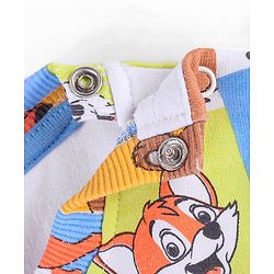 Babyhug Cotton Full Sleeves Sweatshirt Fox & Deer Print- Blue Green & Yellow