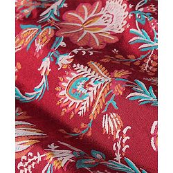 Babyhug 100% Cotton Woven Full Sleeves Kurta & Pyjama Set Floral Print - Red