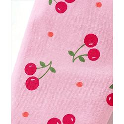 Babyhug Cotton Lycra Knit Full Length Leggings Floral & Fruity Print Pack of 5 - Pink Blue & Peach
