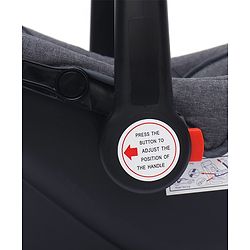Babyhug Amber Ace Car Seat Cum Carry Cot With Mosquito Net with 1 Year Warranty - Grey| Rocker & Feeding Chair| Adjustable Handle Position| Safety Harness| Removable Canopy & Mosquito Net| Soft Padded Cushion| Removable & Washable Seat Cover