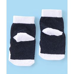 Cutewalk By Babyhug Anti Bacterial Ankle Length Socks Pack Of 5 Bear Print - Navy Blue & White