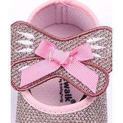 Cute Walk by Babyhug Booties With Velcro Closure - Pink
