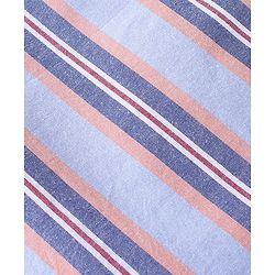 Babyhug Cotton Half Sleeves Mandarin Collared Striped Shirt - Blue