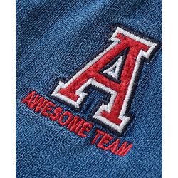 Babyhug 100% Cotton Full Sleeves Denim Jackets With Pockets & Text Embroidered - Blue