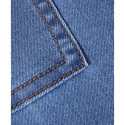 Babyhug Cotton Spandex Full Length Washed Stretchable Denim Joggers - Blue