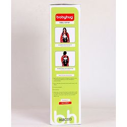 Babyhug Snuggle Me 3 Way Baby Carrier With Adjustable Protective Hood - Black